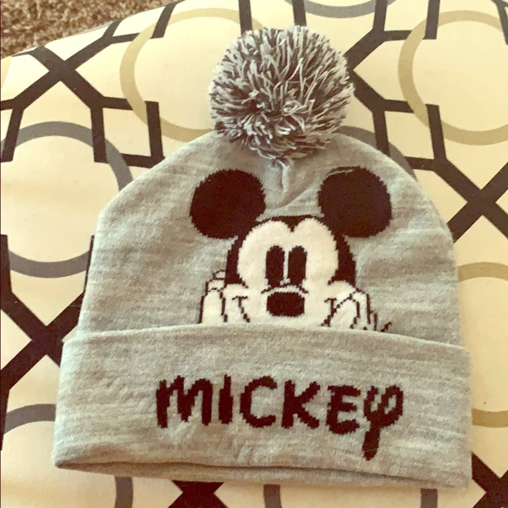 NWOT Mickey Pom Pom Hat